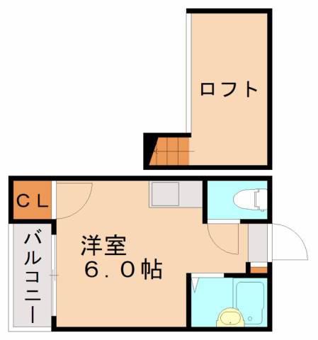 サウザンドヒルズ県庁前(ワンルーム/1階)の間取り写真