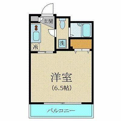 カスタリア新宿(1K/12階)の間取り写真