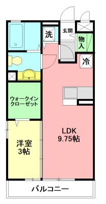 コートロイヤルアネックス(1LDK/2階)の間取り写真