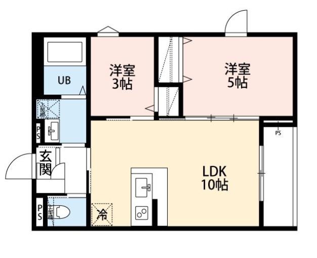 ROBOT HOME 西台(2LDK/2階)の間取り写真