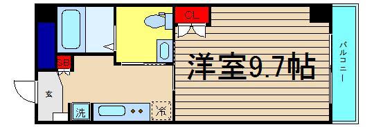 エル・セレーノ住之江(1K/4階)の間取り写真