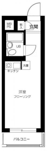 ライオンズマンション椎名町(ワンルーム/3階)の間取り写真