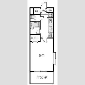 ステラハウス20(1K/1階)の間取り写真
