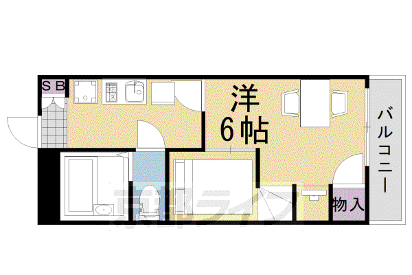レオパレス華(1K/2階)の間取り写真