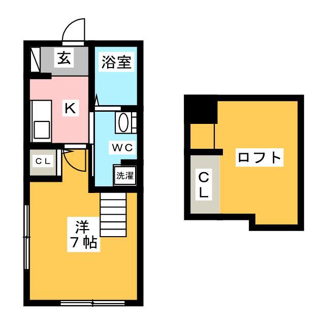 トネリコ館(1K/1階)の間取り写真