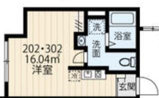 フィオーネ亀有(ワンルーム/2階)の間取り写真