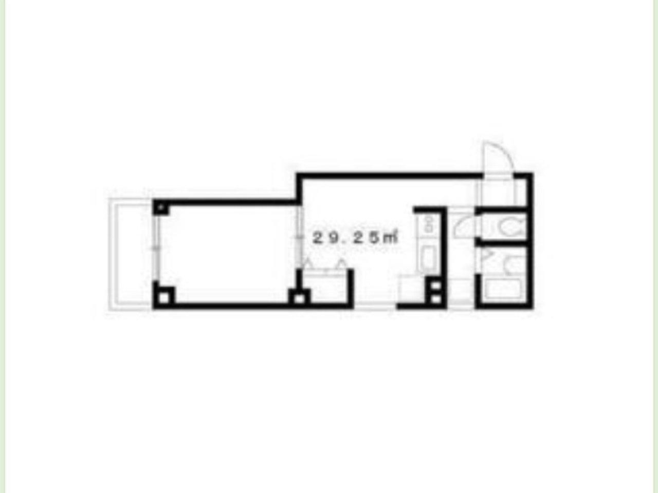 エステート北町(1DK/3階)の間取り写真