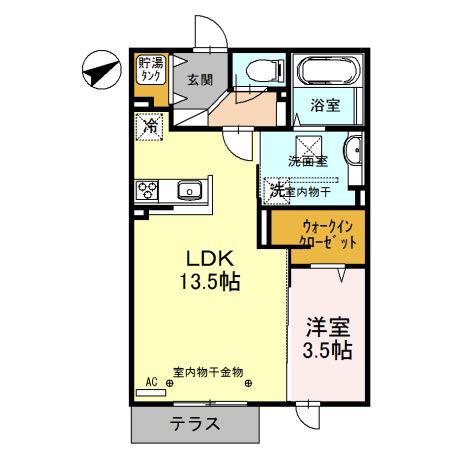 ロイヤル・エン(1LDK/1階)の間取り写真