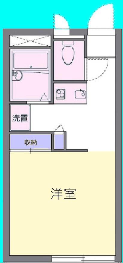 マンション小山(1K/1階)の間取り写真