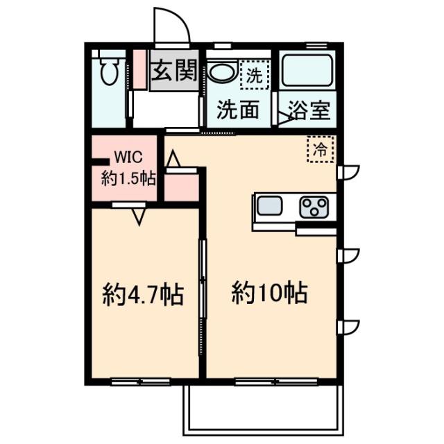 プレミール(1LDK/2階)の間取り写真