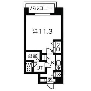 ルミエール野田阪神 本館(1K/8階)の間取り写真