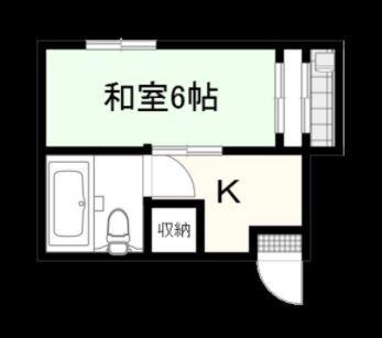 カルチェ恵比寿(1K/4階)の間取り写真
