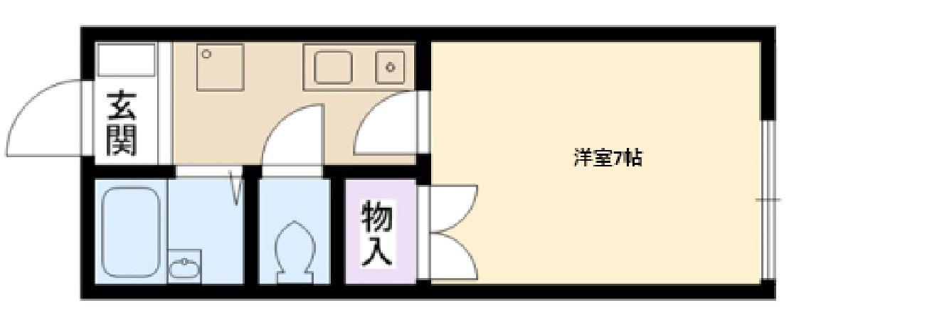 エムモンド(1K/1階)の間取り写真