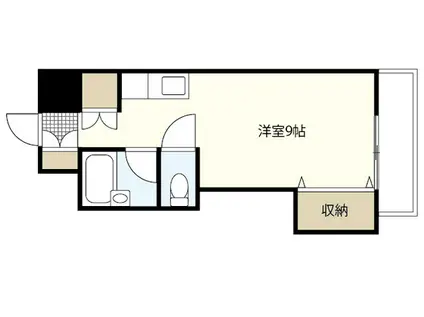 益井ビル(ワンルーム/4階)の間取り写真