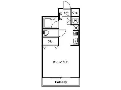 メゾン・ド・それいゆ(ワンルーム/4階)の間取り写真
