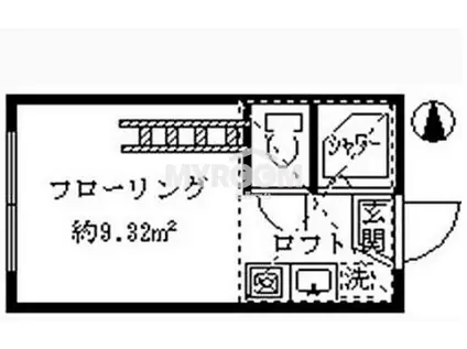フェリスソニア(ワンルーム/2階)の間取り写真