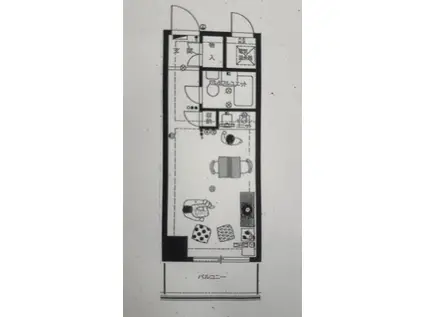 ロマネスク天神南(ワンルーム/3階)の間取り写真