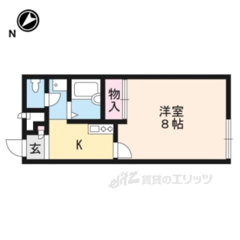 レオパレスブル瀬田(1K/1階)の間取り写真