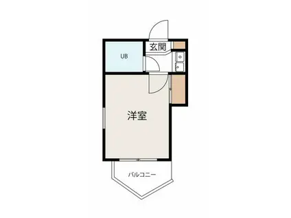 ニチエーイン国分寺(1K/2階)の間取り写真