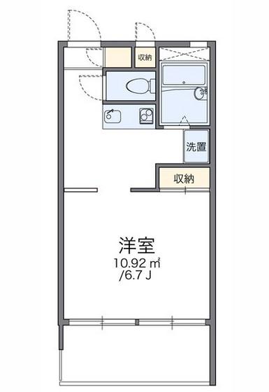 レオパレスソレーユ青江第三(1K/2階)の間取り写真