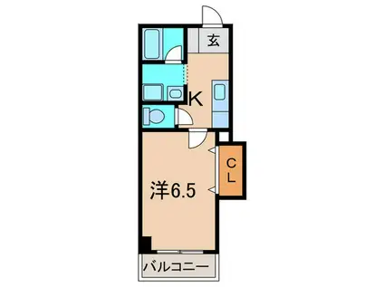 エクセル新伊丹(1K/5階)の間取り写真