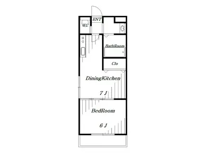 LUCRAS(1DK/3階)の間取り写真