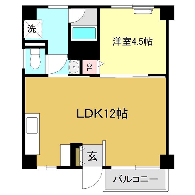 NEO HARIMAYA(1LDK/2階)の間取り写真