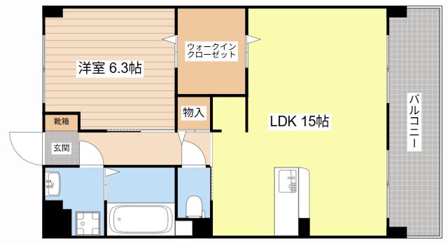 Y&M 祇園(1LDK/5階)の間取り写真