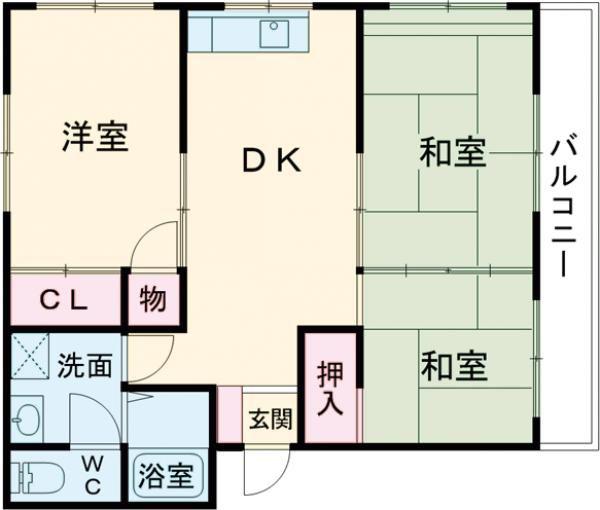 ロイヤルハイツ(3DK/1階)の間取り写真