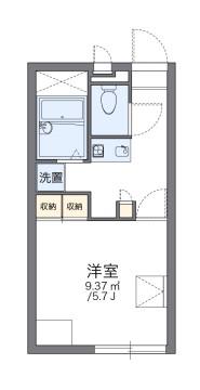 レオパレスGINGA(1K/1階)の間取り写真