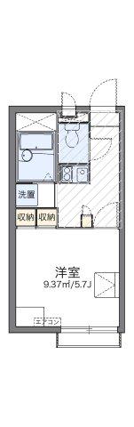 レオパレスコーポ丸喜(1K/2階)の間取り写真