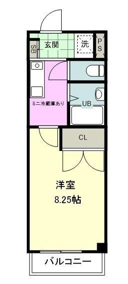 成増プラザA(1K/3階)の間取り写真