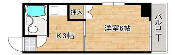 FORウエスト宇品(ワンルーム/5階)の間取り写真
