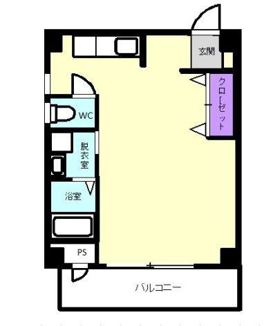 AP袖師(ワンルーム/3階)の間取り写真