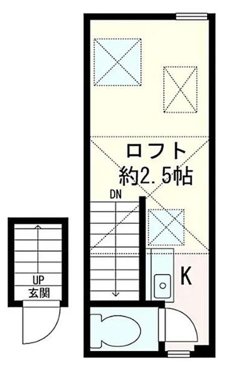 サークルハウス上板橋(ワンルーム/2階)の間取り写真