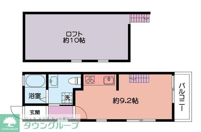 JR相模線 寒川駅 徒歩1分 2階建 築13年(ワンルーム/2階)の間取り写真