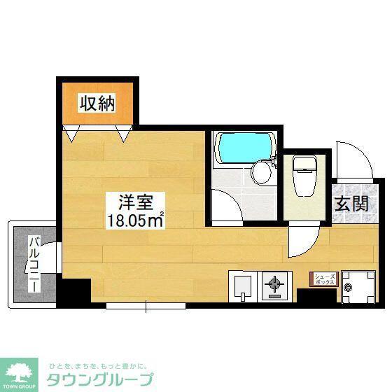 メナー百合丘(ワンルーム/5階)の間取り写真