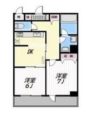 コートハイム横浜(2DK/5階)の間取り写真