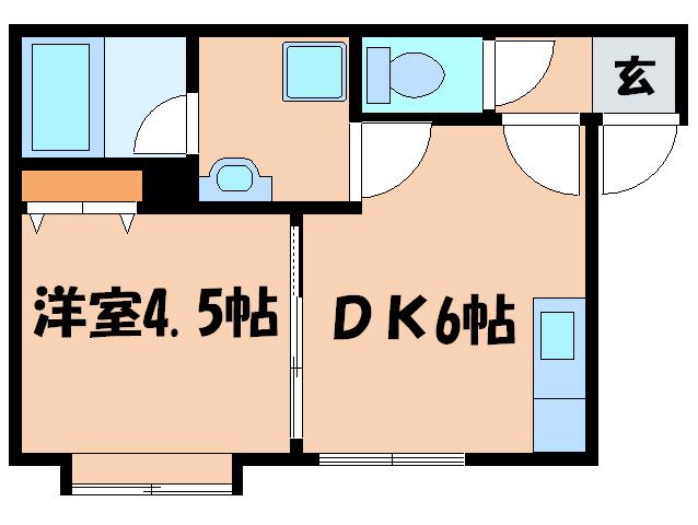 グランフォルム南円山(1DK/3階)の間取り写真