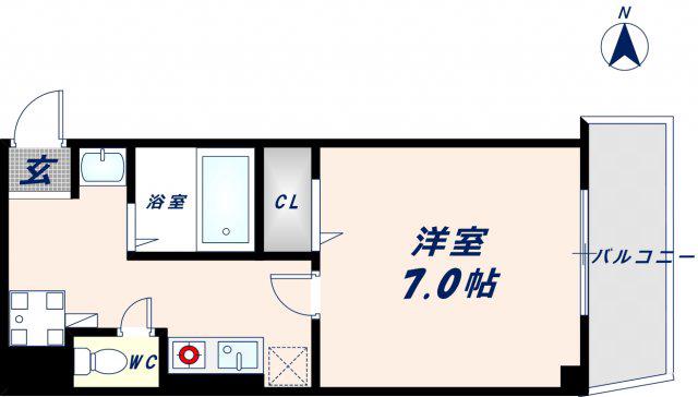 Mプラザ今里弐番館(1K/5階)の間取り写真