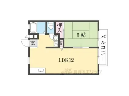 メゾン・ド・ジュン1(1LDK/2階)の間取り写真