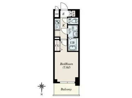 S-RESIDENCE名駅ノースII なんでも乗ります(1K/6階)の間取り写真
