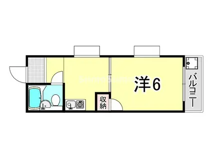 ハイライフ兵庫(1K/5階)の間取り写真