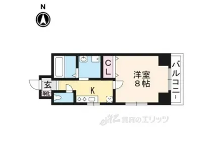 ハウスオウミ長等マンション(1K/1階)の間取り写真