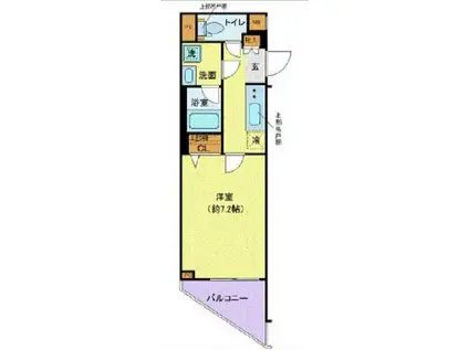 クレヴィスタ三軒茶屋(1K/3階)の間取り写真