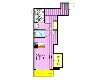 CECIL (1K/1階)の間取り写真