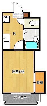 リファレンス葉山(1K/3階)の間取り写真