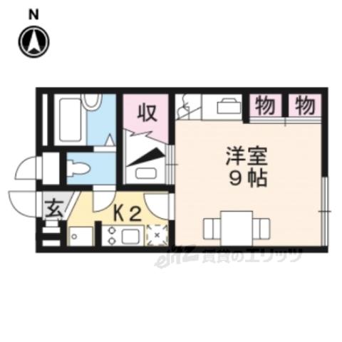 レオパレスひの(1K/2階)の間取り写真