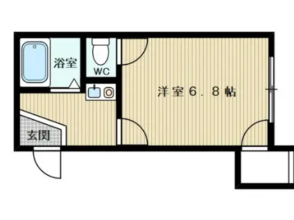 ジオナ新大阪(1K/5階)の間取り写真