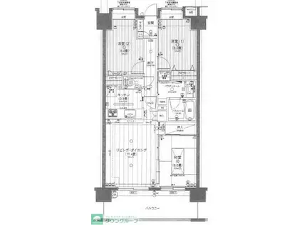 日神パレステージ熊谷鎌倉町(3LDK/7階)の間取り写真